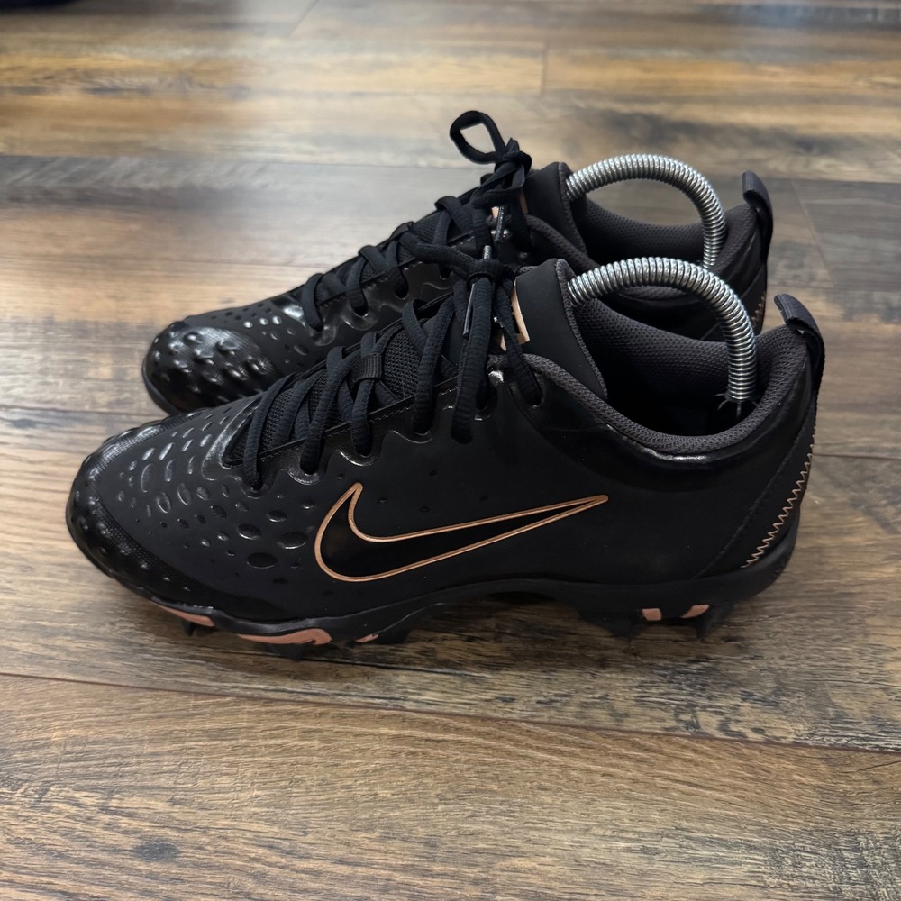 Nike Hyperdiamond 3 Keystone Softball Cleats Black Rose Gold Womens 9.5